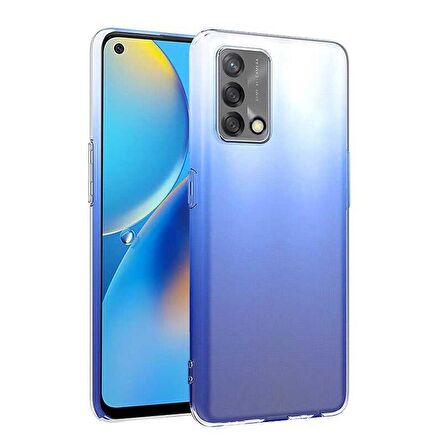 Gpack Oppo A74 4G Kılıf Süper Silikon Kamera Korumalı Şeffaf