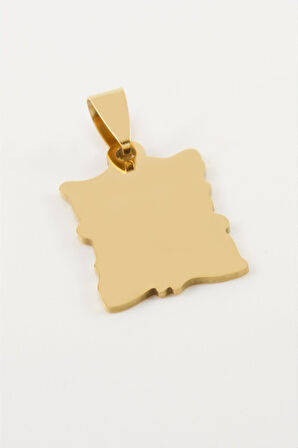 Tablet İsim Yazılabilir Çelik Kolye Ucu 1,7*2,2 cm