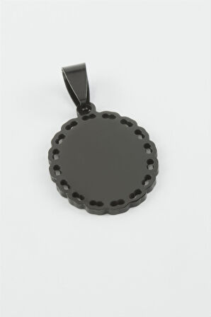 Oval İsim Yazılabilir Çelik Kolye Ucu 2*2,8 cm