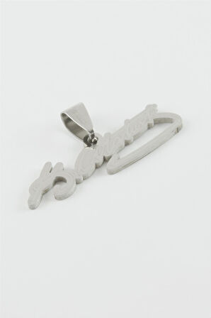 Atatürk Çelik Kolye Ucu 3,5 cm