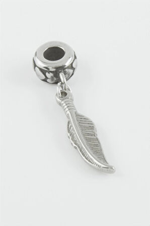 Yaprak Çelik Kolye Ucu 3,5 cm