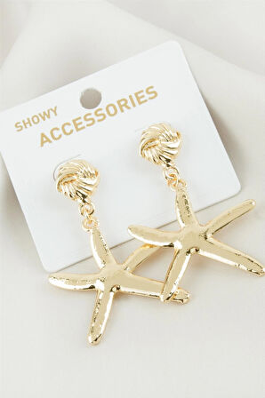 Deniz Yıldızı Metal Küpe