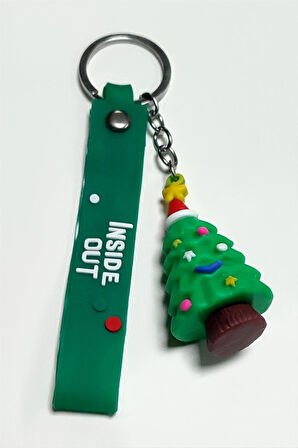 Yılbaşı Ağacı Silikon Anahtarlık