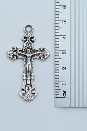 3'lü Hz İsa Haç Çarmıh Gümüş Kaplama Kolye Seti