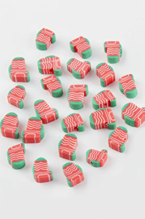 Çorap Yılbaşı Fimo Boncuk 100 Adet