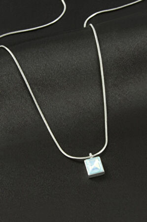 Dikdörtgen Çelik Kolye