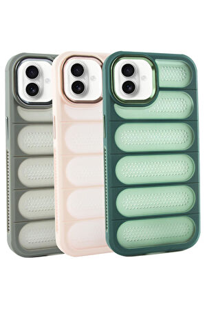 iPhone 16 Noktalı Lüx Sas Kapak Kılıf