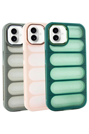 iPhone 16 Noktalı Lüx Sas Kapak Kılıf