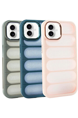 iPhone 16 Plus Noktalı Lüx Sas Kapak Kılıf