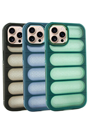 iPhone 16 Pro Max Noktalı Lüx Sas Kapak Kılıf