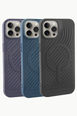 iPhone 15 Pro Lüx Magsaff Gear Silikon Kılıf