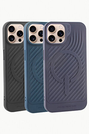 iPhone 16 Pro Lüx Magsaff Gear Silikon Kılıf