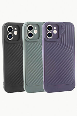 iPhone 11 6.1 Çizgili Lüx Gear Silikon Kılıf