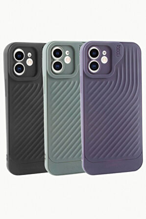 iPhone 11 6.1 Çizgili Lüx Gear Silikon Kılıf