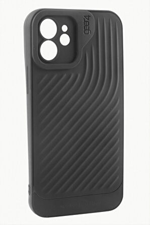 iPhone 12 6.1 Çizgili Lüx Gear Silikon Kılıf