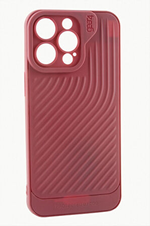 iPhone 14 Pro Max Çizgili Lüx Gear Silikon Kılıf