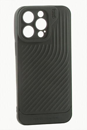 iPhone 15 Pro Max Çizgili Lüx Gear Silikon Kılıf