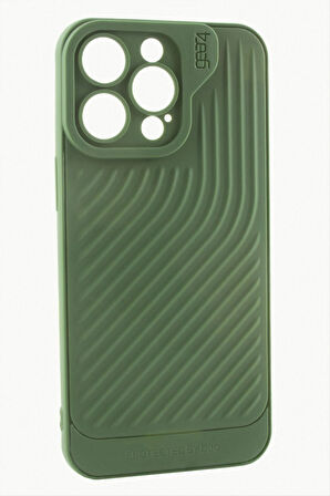 iPhone 15 Pro Max Çizgili Lüx Gear Silikon Kılıf