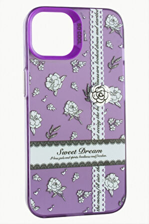iPhone 15 Gül Lüx Sweet Silikon Kılıf