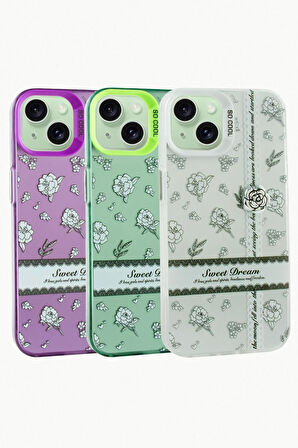 iPhone 15 Gül Lüx Sweet Silikon Kılıf