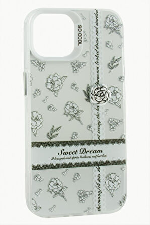 iPhone 15 Gül Lüx Sweet Silikon Kılıf