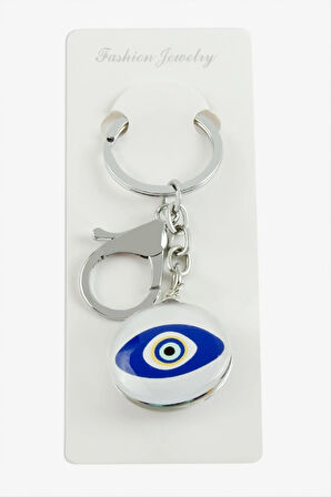 Göz Nazar Cam Anahtarlık