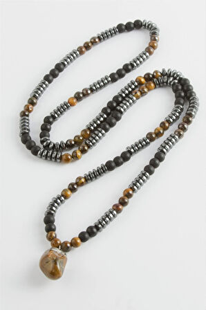 Kaplangözü Hematit Doğaltaş Kolye