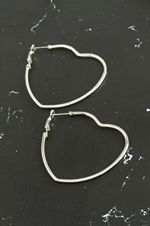 Kalp Trend Küpe 4,5 cm