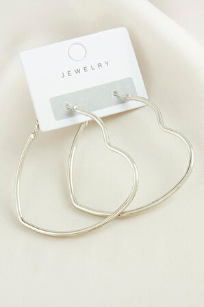 Kalp Trend Küpe 4,5 cm