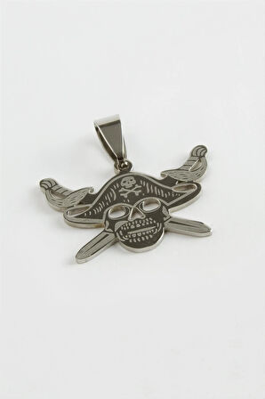 Kılıç Kuru Kafa Çelik Kolye Ucu 3 cm