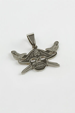 Kılıç Kuru Kafa Çelik Kolye Ucu 3 cm