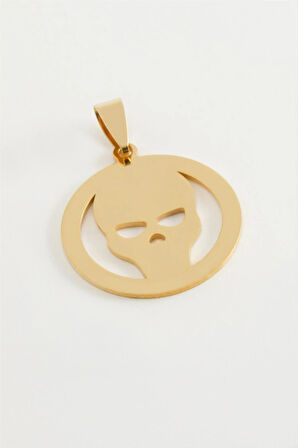 Kuru Kafa Çelik Kolye Ucu 2,5 cm