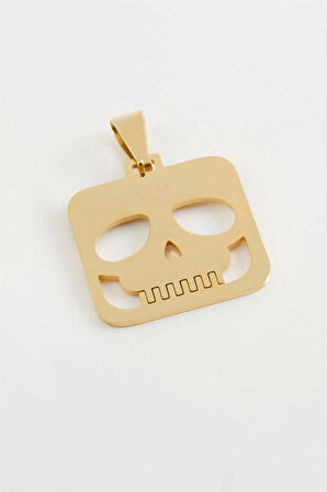 Kuru Kafa Çelik Kolye Ucu 2,5 cm