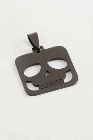 Kuru Kafa Çelik Kolye Ucu 2,5 cm