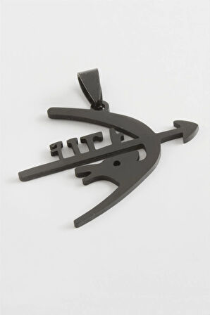 Ok Yay Çelik Kolye Ucu 4 cm