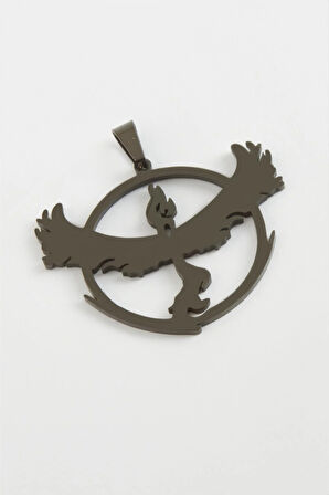 Kuş Çelik Kolye Ucu 3 cm