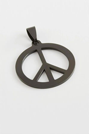 Barış İşareti Çelik Kolye Ucu 2,5 cm