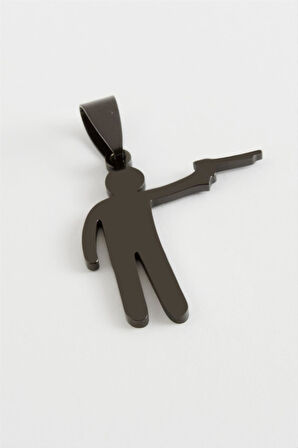 Silahlı Asker Çelik Kolye Ucu 3 cm