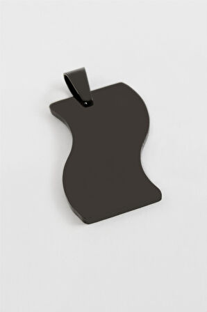 Bayrak İsim Yazılabilir Çelik Kolye Ucu 3 cm