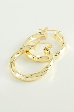 Burgulu Halka Küpe 3 cm