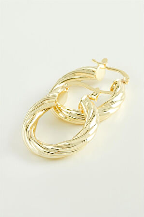 Sarmaşıklı Halka Küpe 2,5 cm