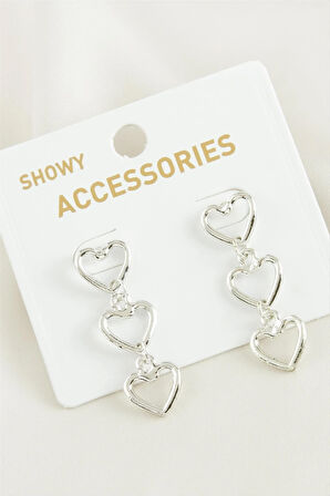 Kalp Trend Metal Küpe