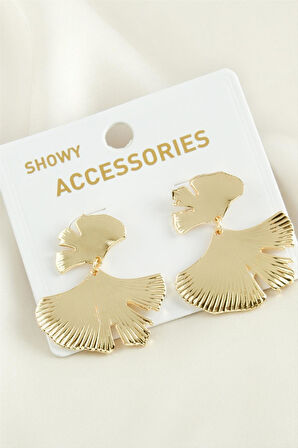 Çiçek Trend Metal Küpe