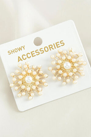 Kartanesi Trend İnci Küpe