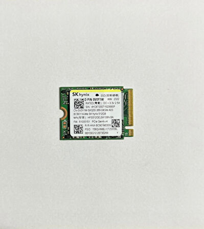 SK HYNIX 512GB NVME M.2 SSD 2230 HFS512GEJ3X108N                                                    