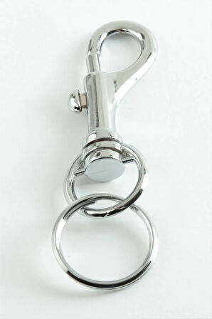 Gemici Kancalı Metal Anahtarlık Orta