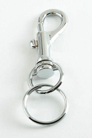 Gemici Kancalı Metal Anahtarlık Orta