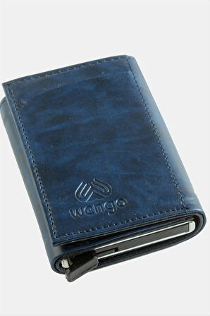 Mekanizmalı Kızaklı Kartlık Cüzdan Kağıt Para Bölmeli