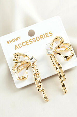 Fiyong Taşlı Trend Metal Küpe