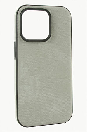 iPhone 15 Pro Nubuk Lüx Velvet Silikon Kılıf